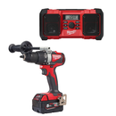 PERCEUSE VISSEUSE M18 BLDD2-502X + RADIO CHANTIER+2 BATT 5AH+CHARGEUR